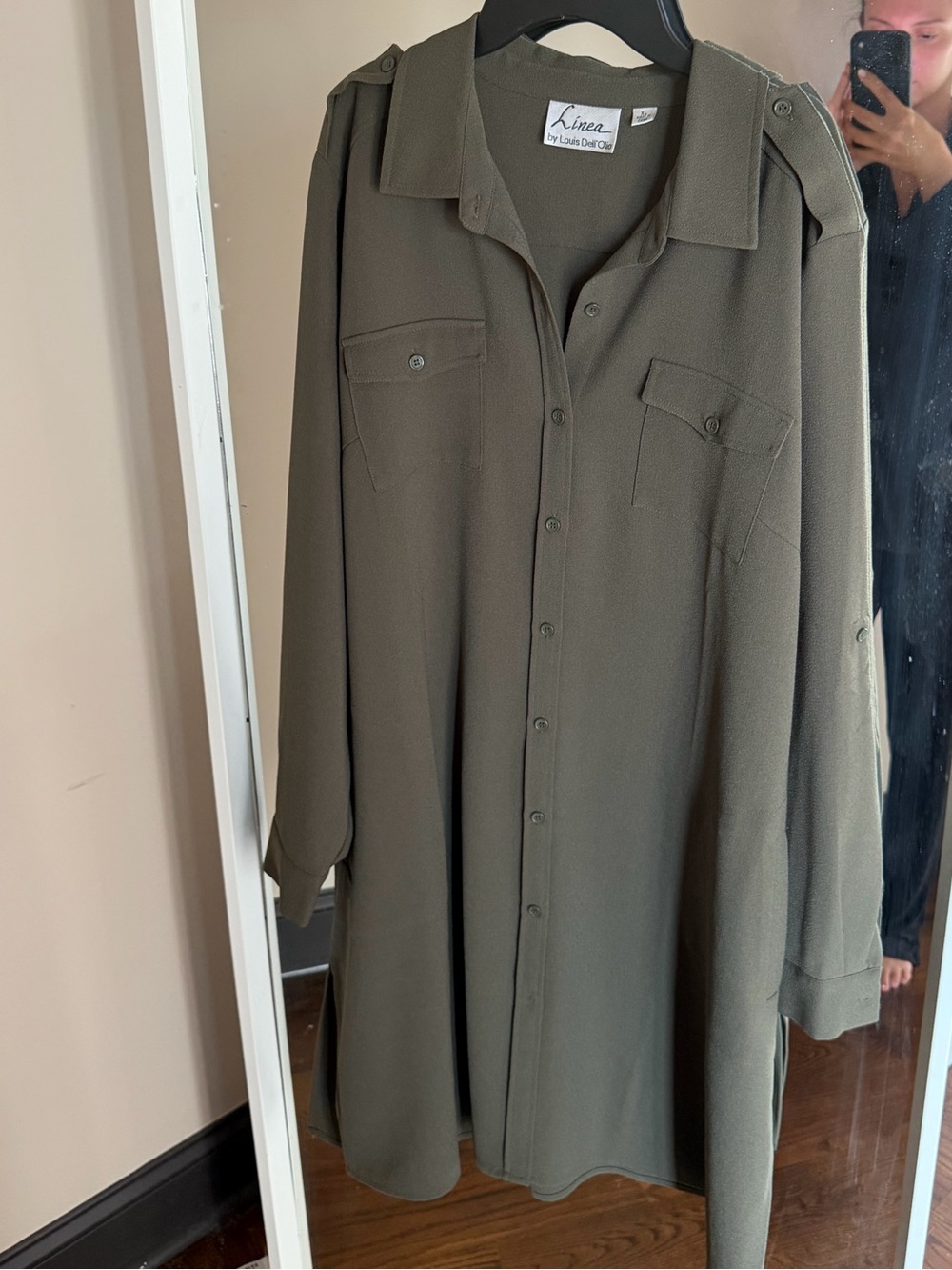 Olive green dress